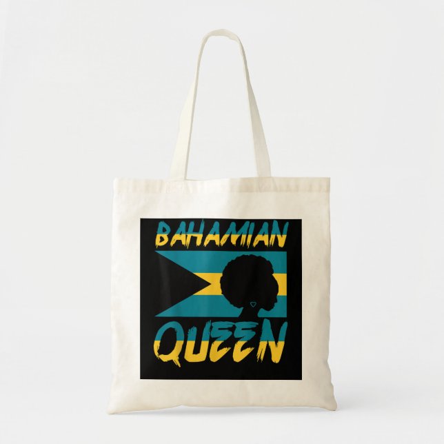 Bolsa Tote Rainha Bahamas Rainha Bahamas Bandeira Orgulho Lar (Frente)