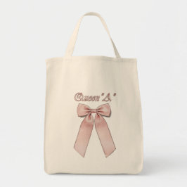 Bolsa Tote Rainha Coquete" Vibe laços rosa com Rainha A