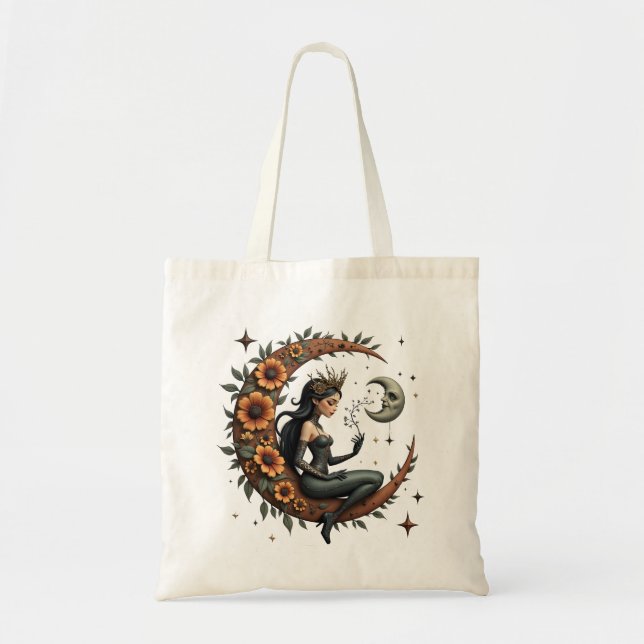 Bolsa Tote Rainha Crescente Girassol  (Frente)