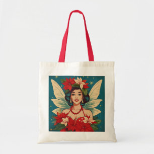 Bolsa Tote Rainha da Beleza do Natal Tropical de Retro