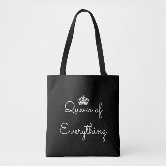 Bolsa Tote Rainha da Coroa de Tudo (Frente)