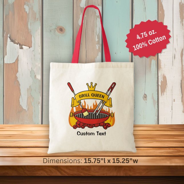 Bolsa Tote Rainha da Grelha (Criador carregado)