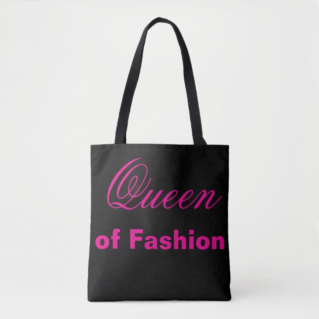 Bolsa Tote Rainha da Moda (Frente)
