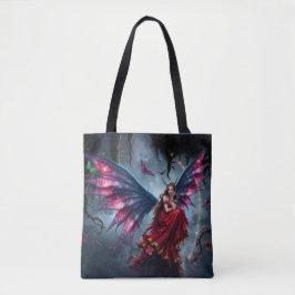 Bolsa Tote Rainha das Fadas da Fantasia Sombria com Asas de B