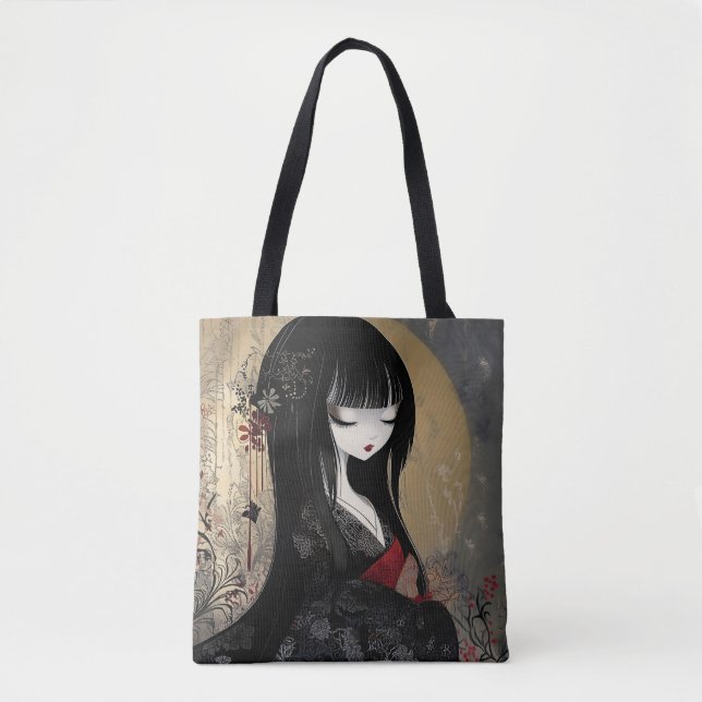 Bolsa Tote Rainha de Animação Japonesa (Frente)