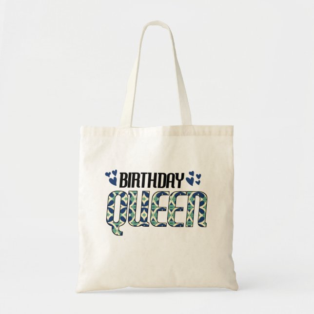 Bolsa Tote Rainha de aniversário (Frente)