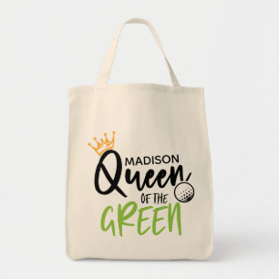 Bolsa Tote Rainha De Golfe Do Moderno Engraçado Verde Persona