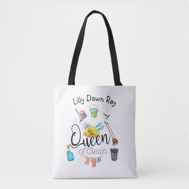 Bolsa Tote Rainha de Limpa (Frente)