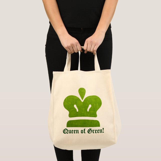 Bolsa Tote Rainha De Saco Verde! (Frente (produto))