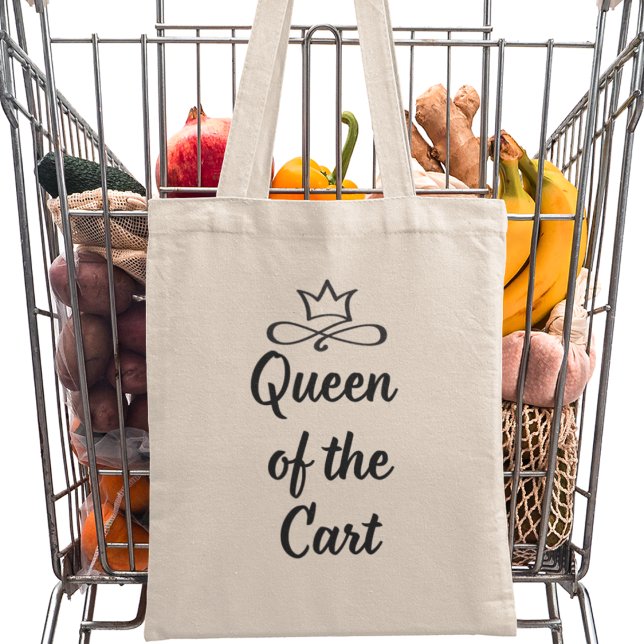 Bolsa Tote Rainha do Cart Modern Grocery (Shop now and reign supreme as the "Queen of the Cart"!)
