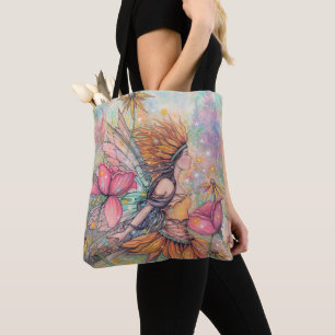 Bolsa Tote Rainha do Verão Fada Fantasia Arte Molly Harrison
