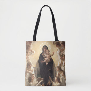 Bolsa Tote Rainha dos Angels Regina Angelorum, de Bouguereau
