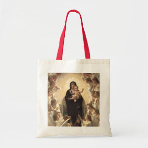 Bolsa Tote Rainha dos Anjos Regina Angelorum por Bouguereau