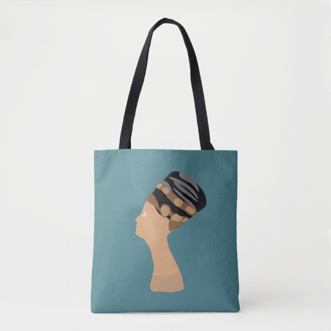 Bolsa Tote Rainha egípcia Nefertiti (Frente)