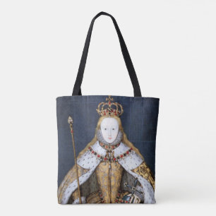 Bolsa Tote Rainha Elizabeth I da Inglaterra em Coronation Rob