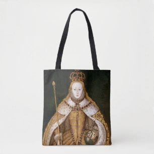 Bolsa Tote Rainha Elizabeth mim em vestes da coroação
