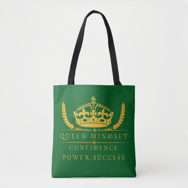 Bolsa Tote Rainha Mindset Confiança, Poder e Êxito (Frente)