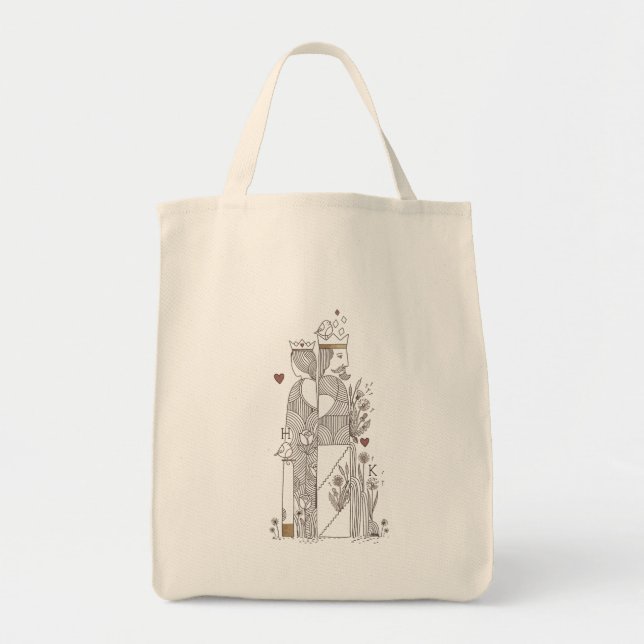 Bolsa Tote Rainha+Rei (Frente)