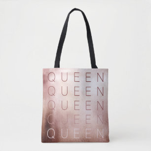 Bolsa Tote Rainha Shimmer Rosa Dourada