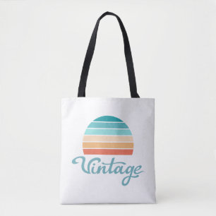Bolsa Tote Raio de Sol Retroativo+Script de Vintagem Distante