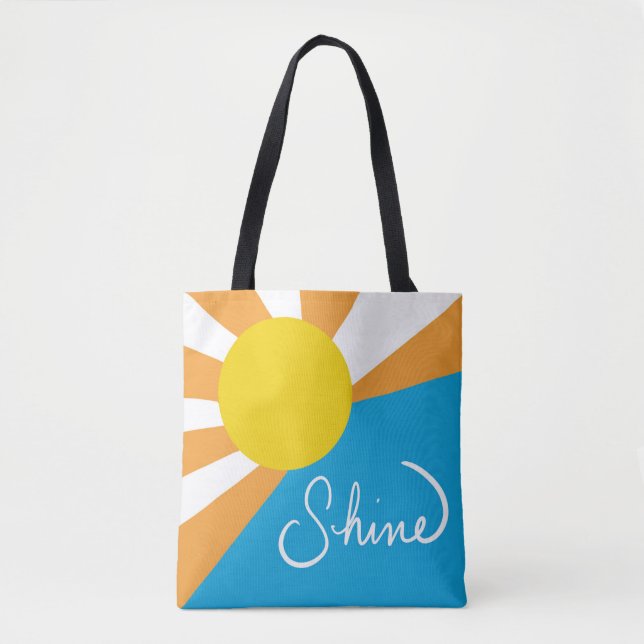 Bolsa Tote Raios Sunshine da Felicidade por @ Cathy Thompson (Frente)