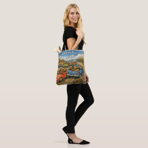 Bolsa Tote Raiva na Estrada de Preguiça – Carro em Aquarela I