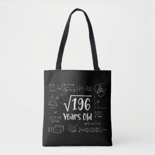 Bolsa Tote Raiz Quadrada dos presentes de 196 14 de aniversár