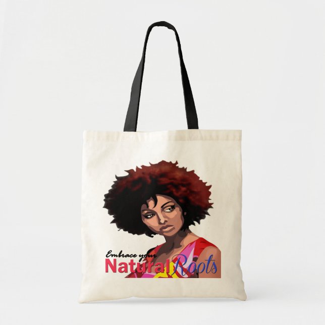 Bolsa Tote "Raizes naturais " (Frente)