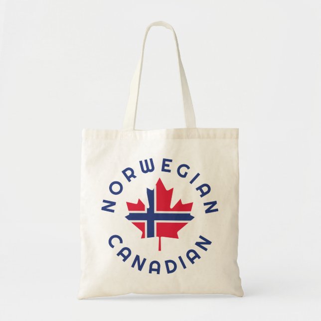 Bolsa Tote Raízes Norueguesas Canadenses (Frente)