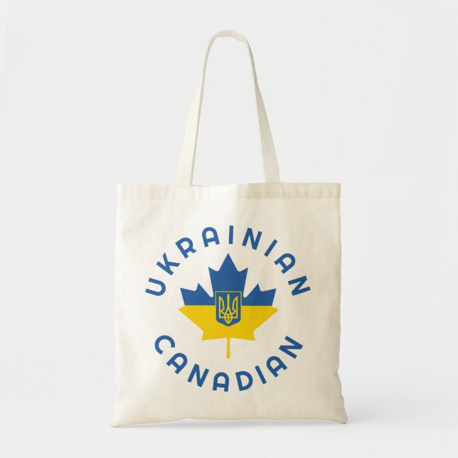 Bolsa Tote Raízes Ucranianas Canadenses (Frente)