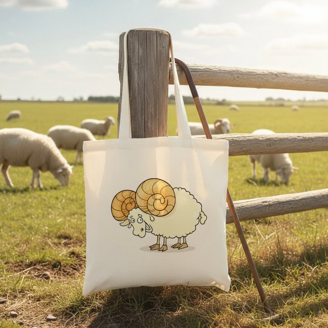 Bolsa Tote Ram Sheep Tote Bag (Criador carregado)
