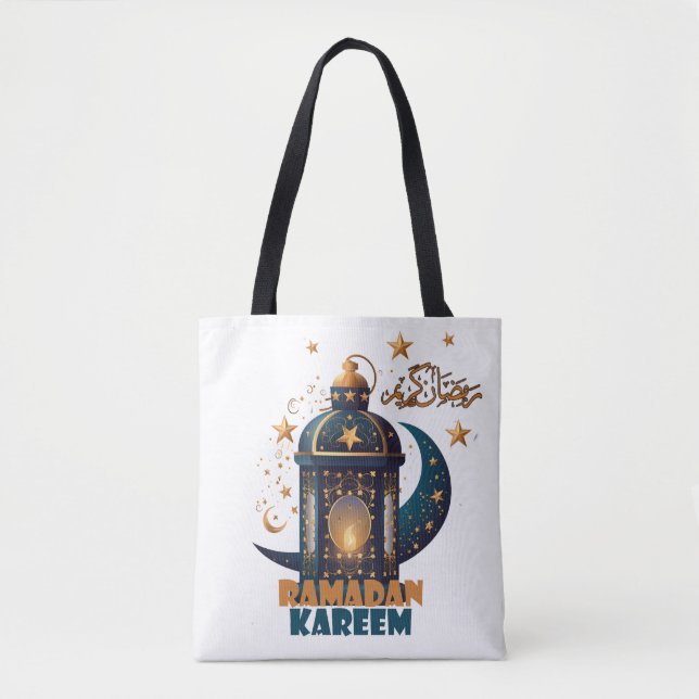 Bolsa Tote Ramadan Kareem Mubarak Lantern ramadan 2024 (Frente)