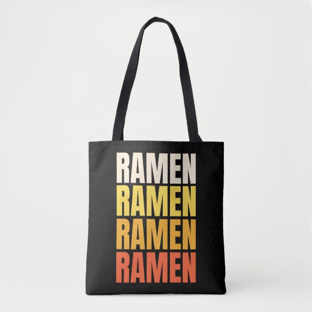 Bolsa Tote Ramen design de texto (Frente)