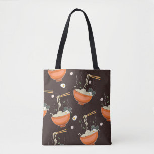 Bolsa Tote Ramen Noodles: Gráficos Vintage