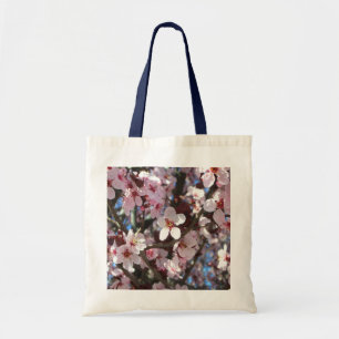 Bolsa Tote Ramificação de Brilhos Rosa Primavera Floral