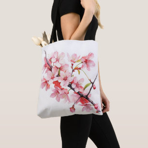 Bolsa Tote Ramificação de Cherry Flower