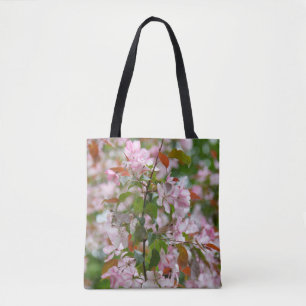 Bolsa Tote Ramo delicado com flores de macieira