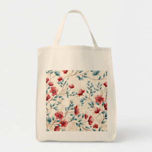 Bolsa Tote Ramo Floral Botânico Elegante