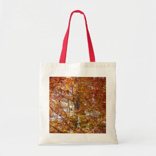 Bolsa Tote Ramos de Folhas de Laranja Natureza de Outono