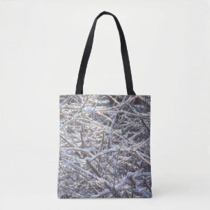 Bolsa Tote Ramos de Gelo Nevados no Inverno