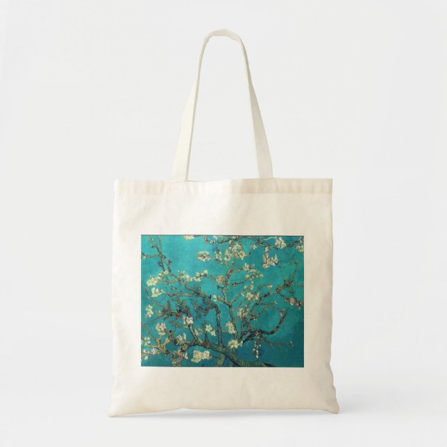 Bolsa Tote Ramos de Van Gogh com a sacola da flor da amêndoa (Frente)