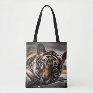 Bolsa Tote ranthambore selvagem tigre macho Imagem de arte