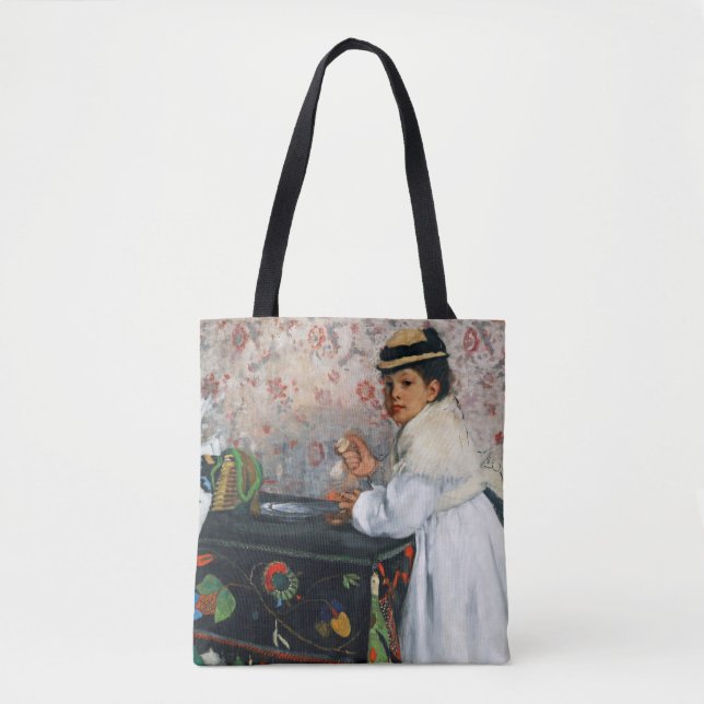 Bolsa Tote Rapariga com chapéu, Edgar Degas (Frente)