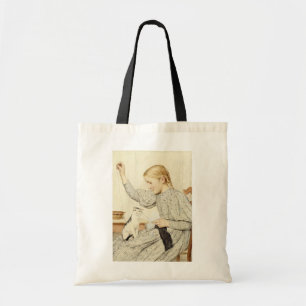 Bolsa Tote Rapariga com Gato, Albert Anker