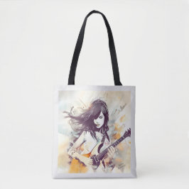 Bolsa Tote Rapariga com vibrações musicais