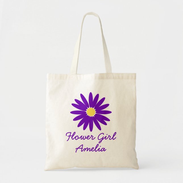 Bolsa Tote Rapariga da Margarida Roxa (Frente)