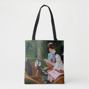 Bolsa Tote Rapariga dirigindo uma Carruagem, Mary Cassatt