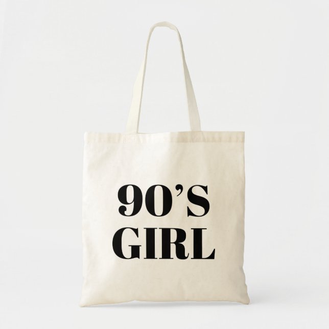 Bolsa Tote Rapariga dos anos 90 (Frente)
