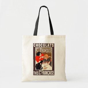 Bolsa Tote Rapariga e Gato, Poster vintage, Alexandre Steinle
