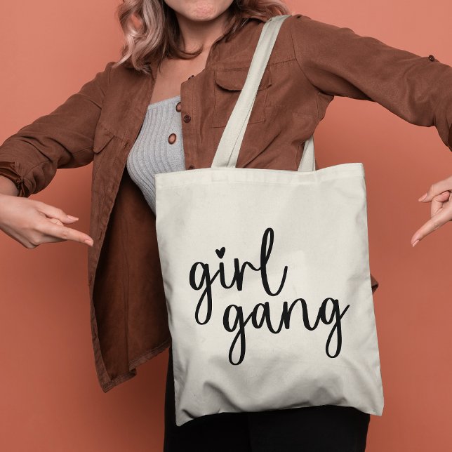 Bolsa Tote Rapariga Gang Cute Girl Modern (Criador carregado)